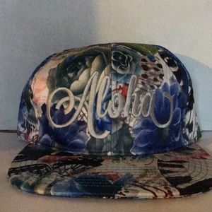 Brand new blue aloha hat